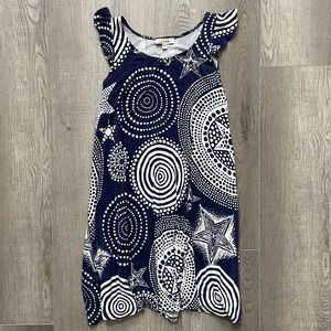 Junior Gaultier Flutter Sleeve Dress Sz 8 Yrs EUC